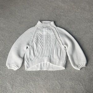 Free People Ivory Turtleneck Sweater - Large